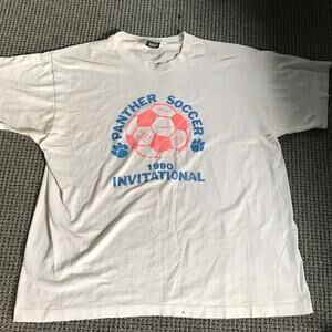 Comstock‎ Park Panther Soccer Invitational 1990 Vintage Tee Shirt XXL